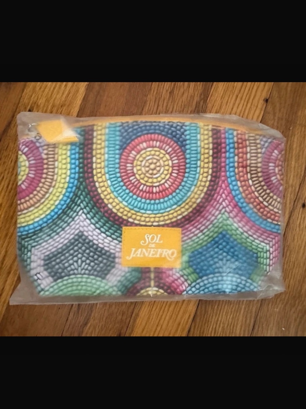 Sol de Janeiro Colorful Cosmetic/Travel Zipper Pouch LE Makeup Bag New